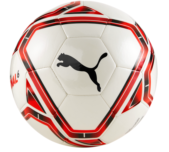 Puma Teamfinal 21.6 Ms Ball - White/Red Balls White/Red Size 5 - Third Coast Soccer