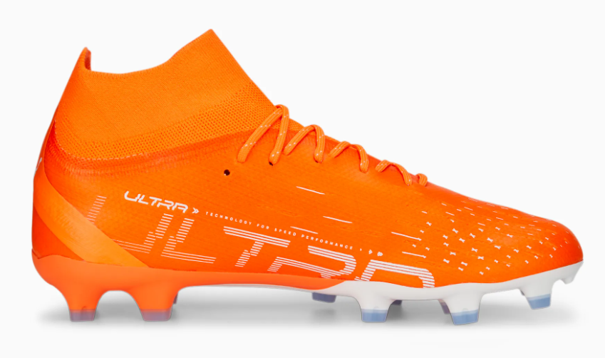 Puma Ultra Pro FG - Ultra Orange/White/Blue Glimmer Men's Footwear Closeout - Third Coast Soccer