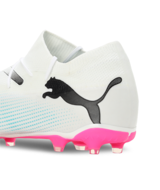 PUMA Future 7 Match FG/AG - White/Black/Poison Pink Mens Footwear - Third Coast Soccer