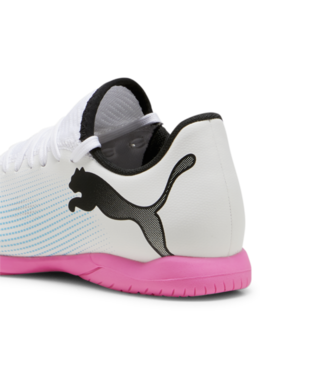 PUMA Future 7 Play IT Jr - White/Black/Poison Pink Youth Footwear - Third Coast Soccer