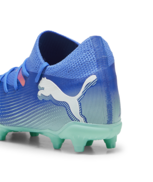 Puma Future 7 Match FG/AG JR - Bluemazing/White/Electric Peppermint Youth Footwear - Third Coast Soccer