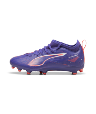Puma Ultra 5 Match FG/AG Jr - Lapis Lazuli/White/Sunset Glow Youth Footwear - Third Coast Soccer
