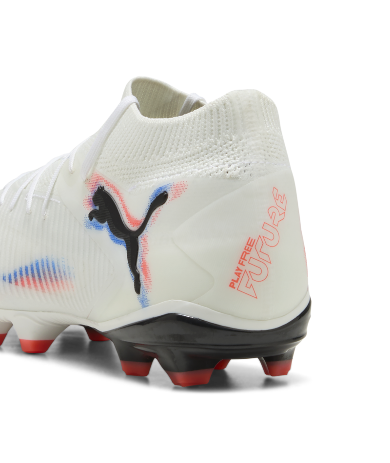 PUMA Future 8 Pro FG/AG - White/Black/Glowing Red Mens Footwear - Third Coast Soccer