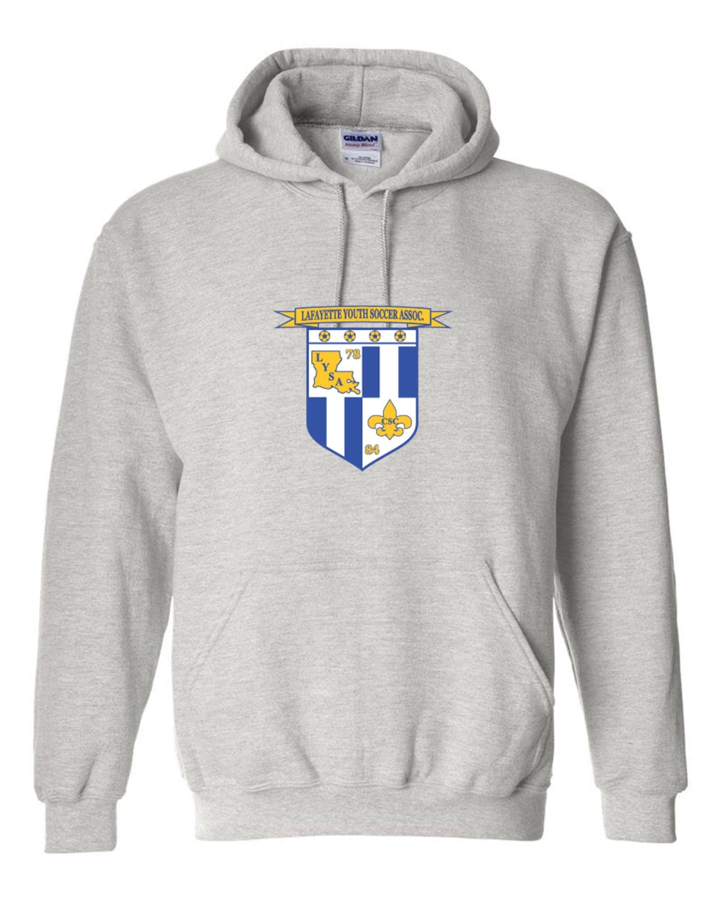 LYSA Hooded Sweatshirt - Royal, Gold or Grey LYSA Spiritwear Royal Mens Extra Large - Third Coast Soccer