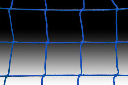KWIKGOAL Soccer Net - 8H x 24W x 3D x 8 1/2B, 120mm mesh, Solid Braid Knotless Nets Royal - Third Coast Soccer