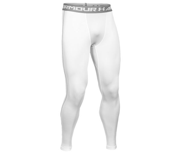 Under Armour Coldgear Compression Leggings - White Pants White Mens Small - Third Coast Soccer