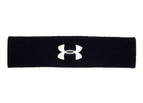 Under Armour Performance Headband - Black/White Player Accessories - Third Coast Soccer
