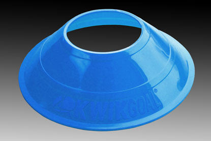 KWIKGOAL Mini Disc Cones - 25 Pack Coaching Accessories Blue - Third Coast Soccer