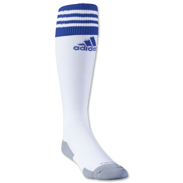 adidas GSC Copa Zone Cushion II Sock Large - White/Bold Blue Gonzales Soccer Club - Third Coast Soccer
