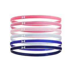 Under Armour Girls Mini Headbands 6-Pack Player Accessories Royal/Pink - Third Coast Soccer