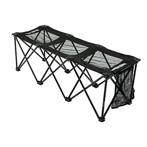 Instabench Mesh 3-Seater Field Equipment Black - Third Coast Soccer