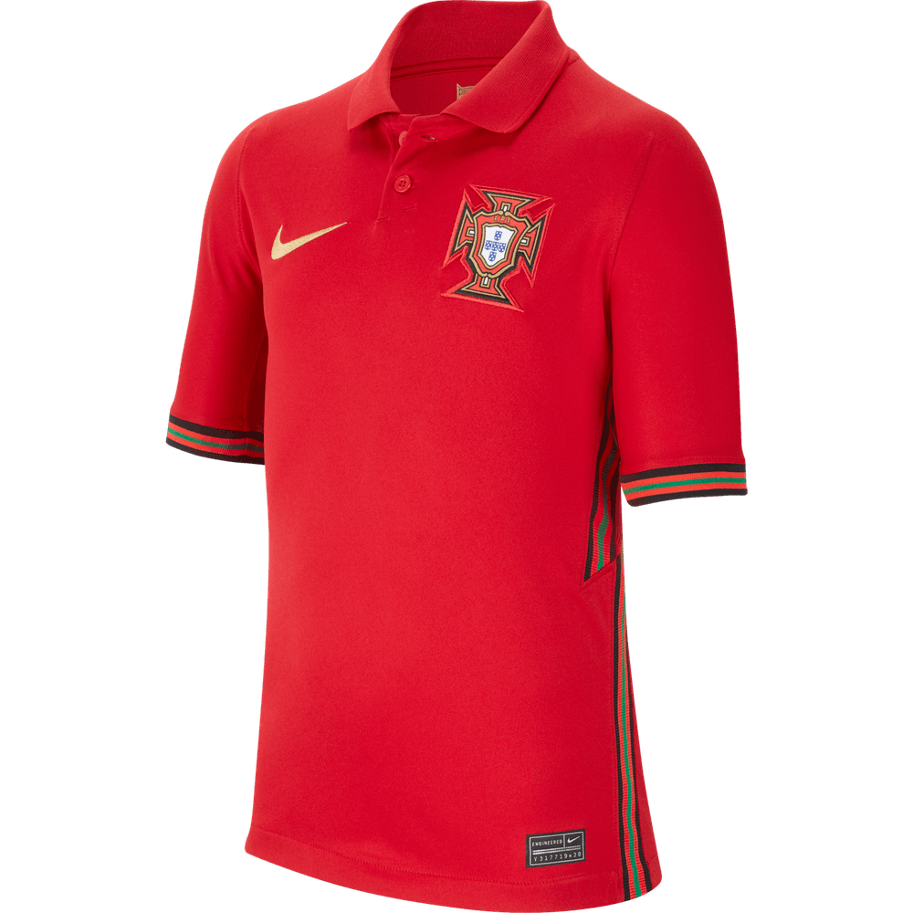 Nike Portugal Youth Home Jersey 2020 International Replica Youth Extra Large Gym Red/Metallic Gold - Third Coast Soccer