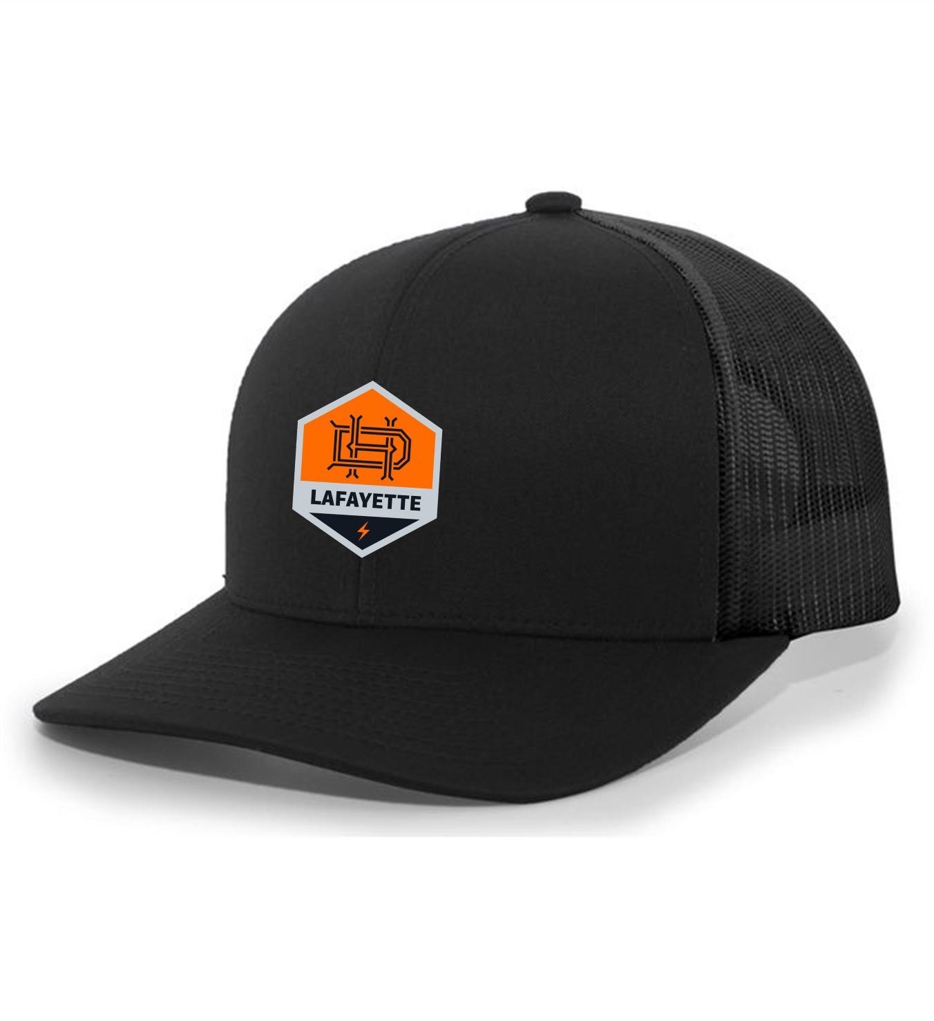 TCS Dynamo Juniors Trucker Hat Hat Black/Black Full Color Patch - Third Coast Soccer