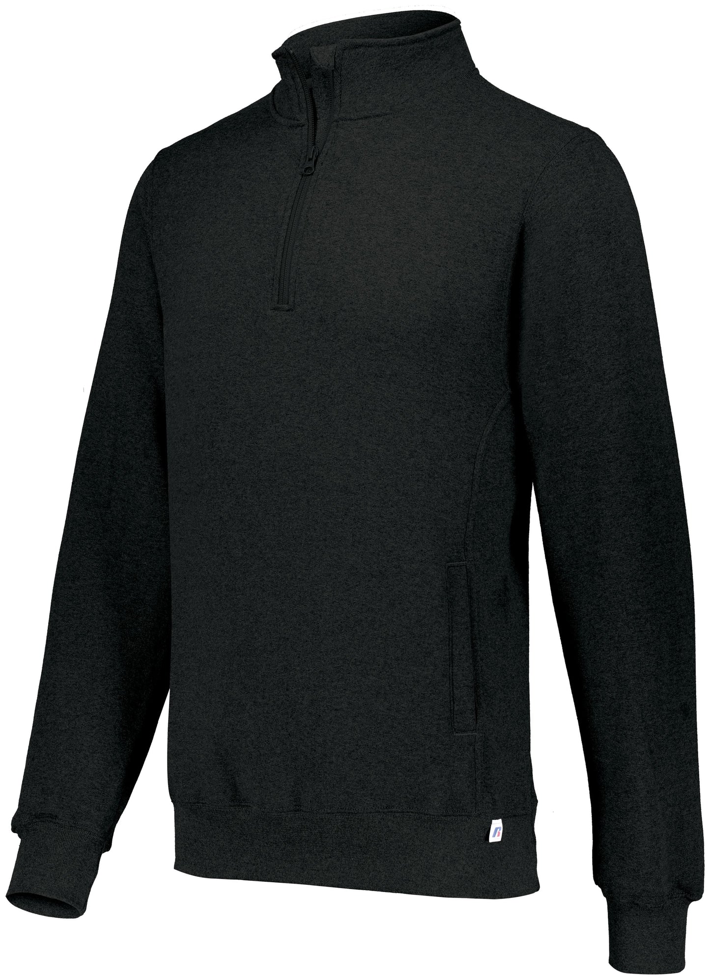 Russell 1/4 Zip Fleece Pullover Training Wear Black Mens Small - Third Coast Soccer