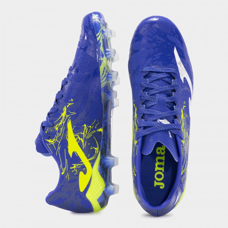 Joma Super Copa FG - Royal/Lemon Fluor Mens Footwear - Third Coast Soccer