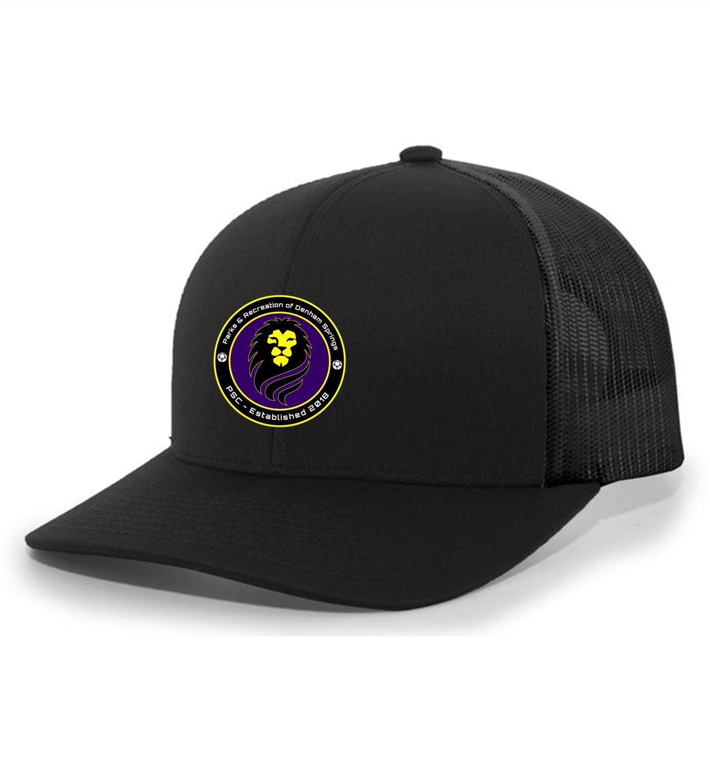 TCS PARDS Trucker Hat PARDS 2325 Black/Black Full Color Patch - Third Coast Soccer