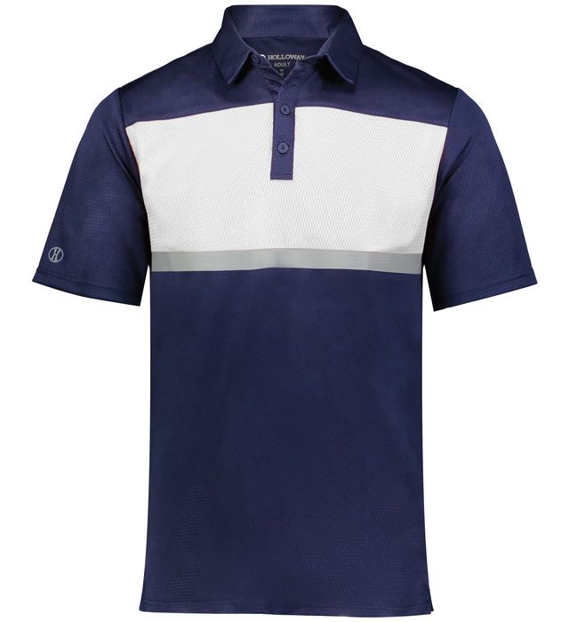 Holloway Men's Prism Bold Polo - Navy Polos - Third Coast Soccer