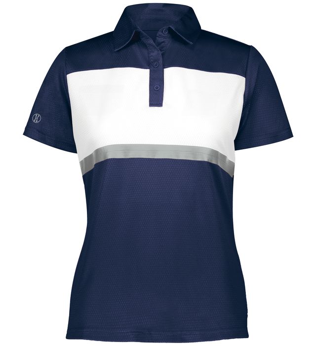 Holloway Women's Prism Bold Polo - Navy Polos - Third Coast Soccer
