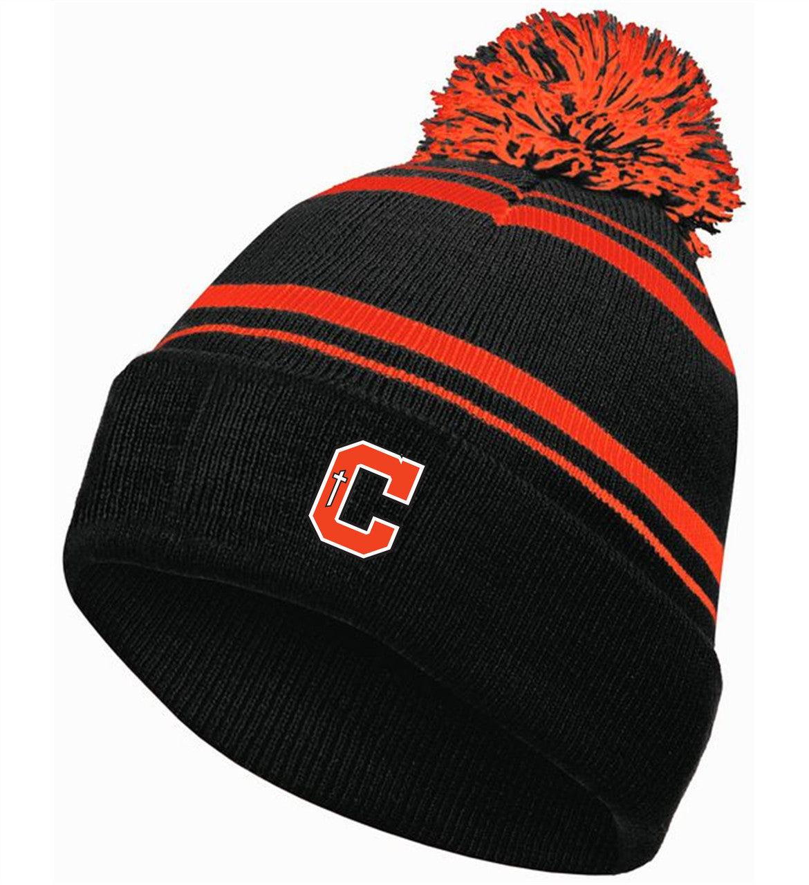 Holloway Catholic Homecoming Beanie - Black/Orange Catholic HS BR Black/Orange - Third Coast Soccer