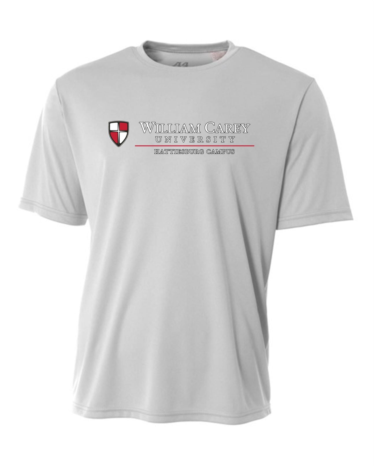 WCU Hattiesburg Campus Youth Short-Sleeve Performance Shirt WCU H Silver/Grey Youth Small - Third Coast Soccer