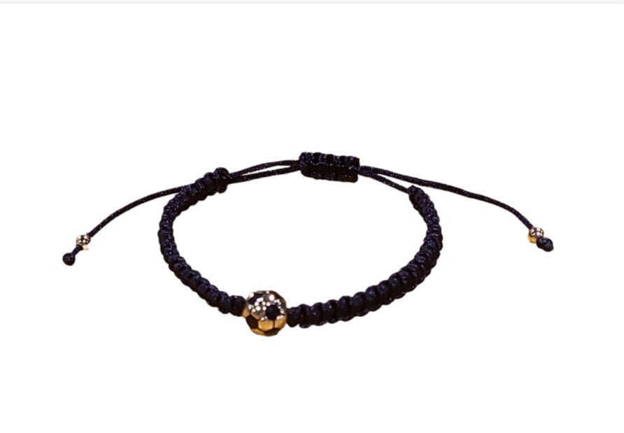 RPS Designs Adjustable Soccer Bracelet Jewelry Black - Third Coast Soccer