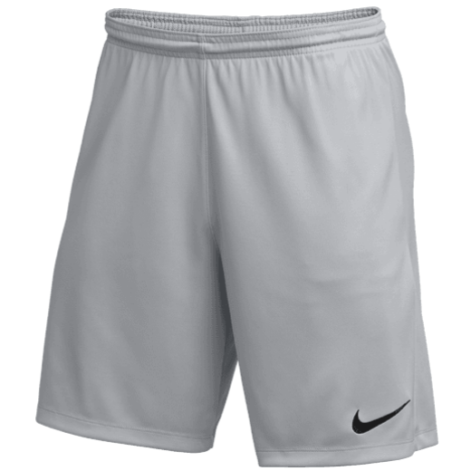 Nike Youth Park III Short Shorts Wolf Grey/Black Youth X-Small - Third Coast Soccer