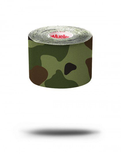 Mueller Pre-Cut Kinesiology Tape Green Camo I-Strip Roll Medical Green Camo - Third Coast Soccer