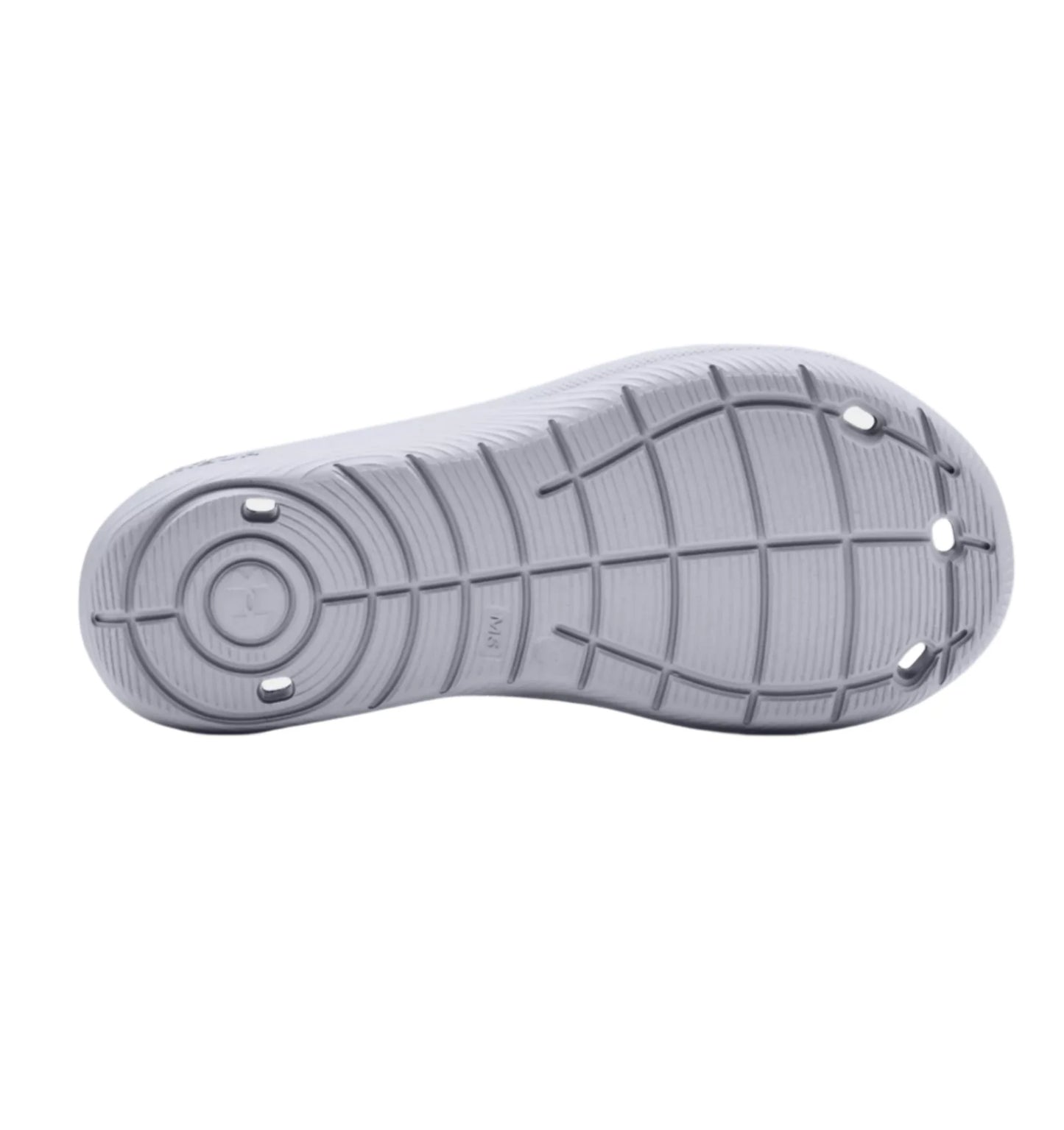 Under Armour Youth Locker IV Slides - Grey Youth Footwear - Third Coast Soccer