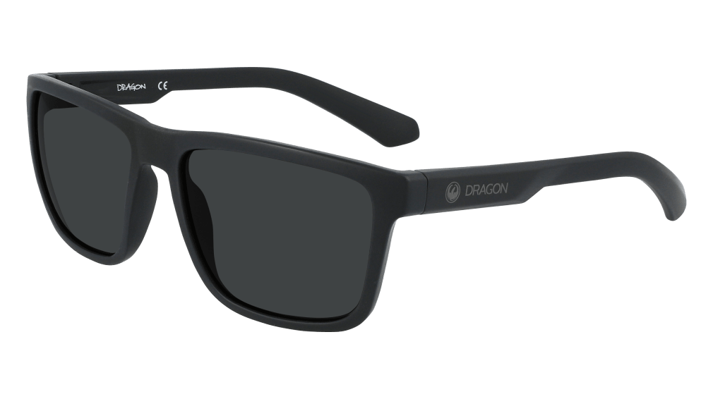 Dragon Reed XL LL Sunglasses - Matte Black Sunglasses - Third Coast Soccer