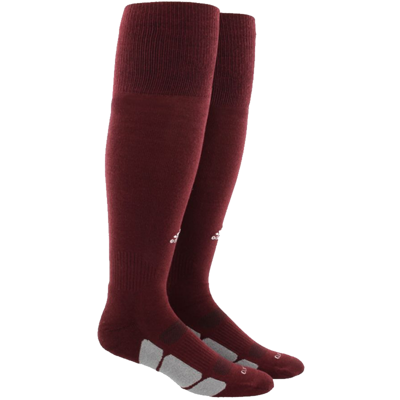 adidas Utility OTC Sock - Maroon Socks - Third Coast Soccer