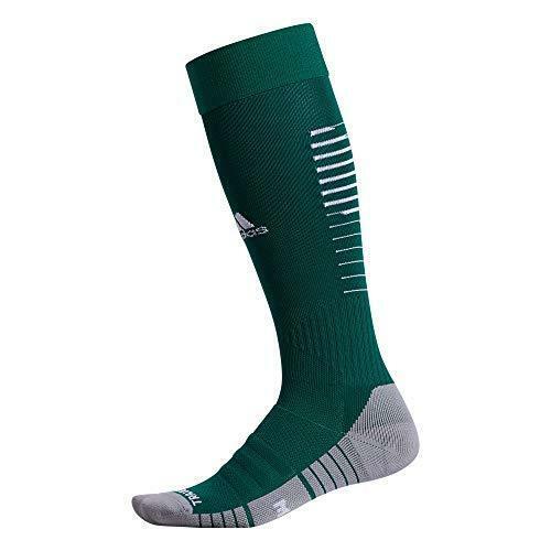 adidas Team Speed II Sock - Green/White Socks - Third Coast Soccer