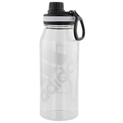 adidas Superlite 1L Plastic Bottle - Clear/Black Player Accessories Clear Black - Third Coast Soccer