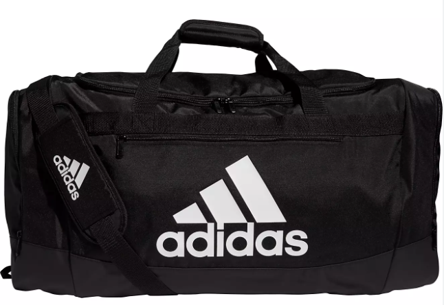 adidas Defender IV Large Duffel Bag - Black Bags Black/White - Third Coast Soccer