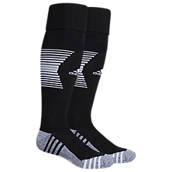 adidas Team Speed 3 Sock - Black/White Socks Black/White Small (1Y-4Y) - Third Coast Soccer