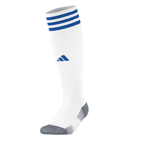 adidas Copa Zone Cushion V Sock - White/Team Royal Blue Socks - Third Coast Soccer