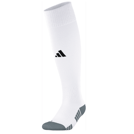adidas CSC Copa Zone Cushion V Sock - White Calcasieu Soccer Club 25-27 - Third Coast Soccer