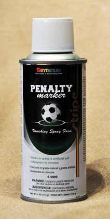 Referee Vanishing Penalty Marker Foam Spray 4oz Can - White Coaching Accessories One Can - Third Coast Soccer