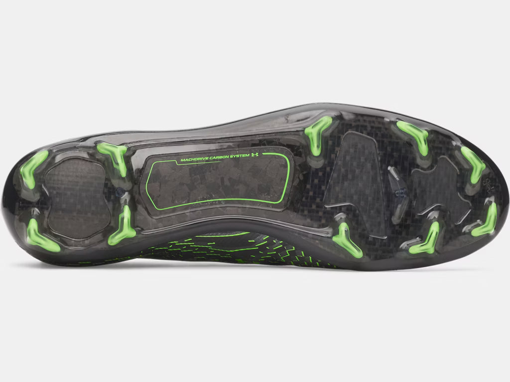 UA Shadow Elite 4 FG Mach FG - Black/Titan Gray/Hyper Green Mens Footwear - Third Coast Soccer