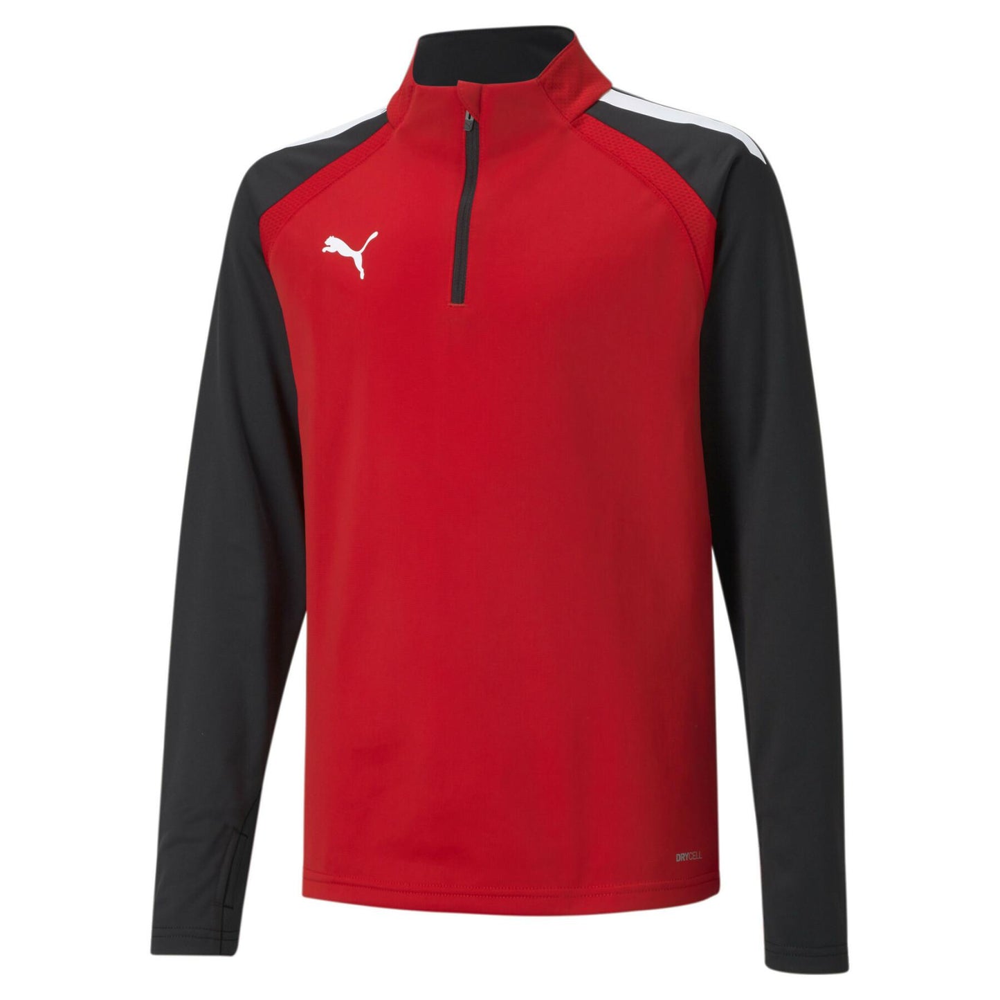Puma Men's Team Liga 25 1/4 Zip Jacket - Red/Black Training Wear - Third Coast Soccer