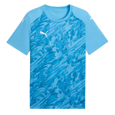 Puma Team Final Graphic Jersey Jerseys Team Light Blue/Puma White/Clear Sea Mens Small - Third Coast Soccer