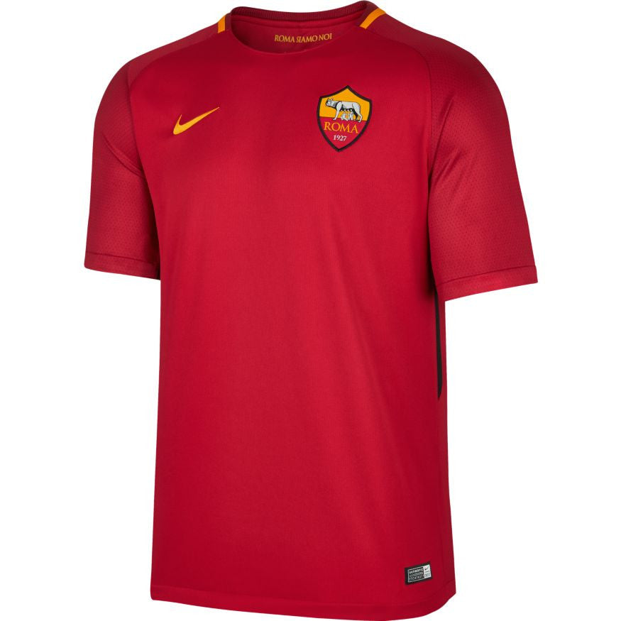 Nike AS Roma Home Jersey 17/18 Club Replica Team Crimson/University Gold Mens Small - Third Coast Soccer
