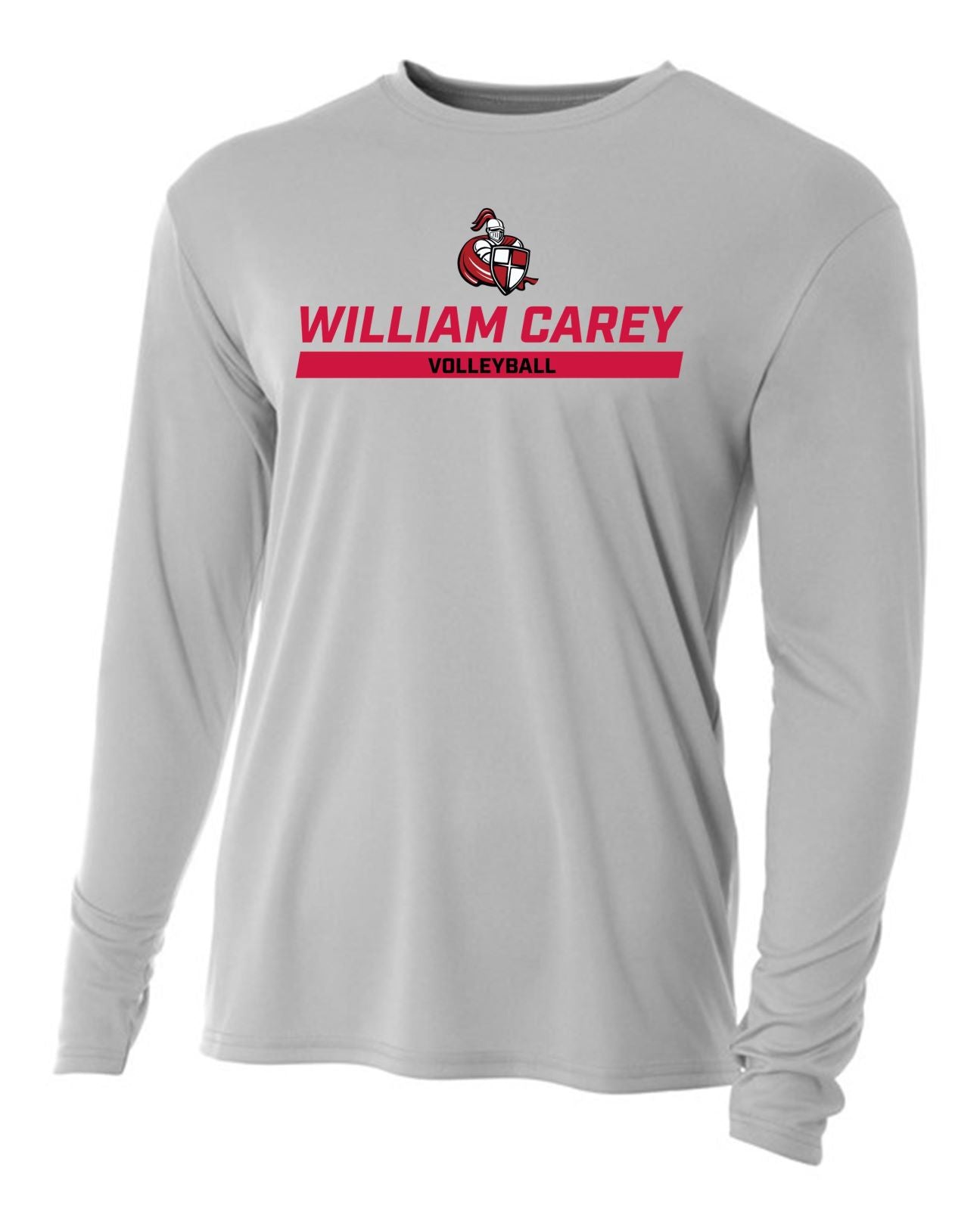 WCU Volleyball Youth Long-Sleeve Performance Shirt WCU Volleyball Silver Wc W/Crusader - Third Coast Soccer