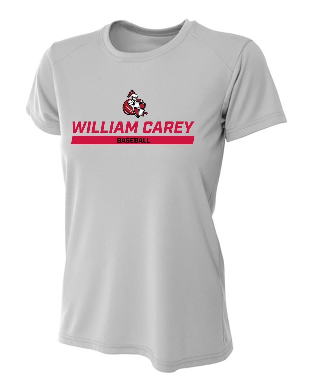 WCU Baseball Women's Short-Sleeve Performance Shirt WCU Baseball Silver Wc W/Crusader - Third Coast Soccer