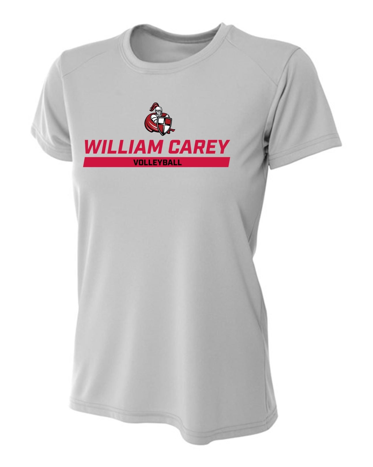 WCU Volleyball Women's Short-Sleeve Performance Shirt WCU Volleyball Silver Wc W/Crusader - Third Coast Soccer
