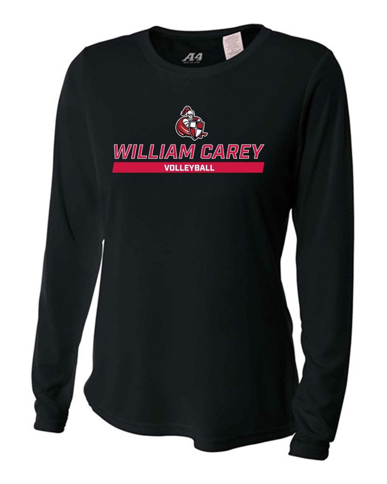 WCU Volleyball Women's Long-Sleeve Performance Shirt WCU Volleyball Black Wc W/Crusader - Third Coast Soccer