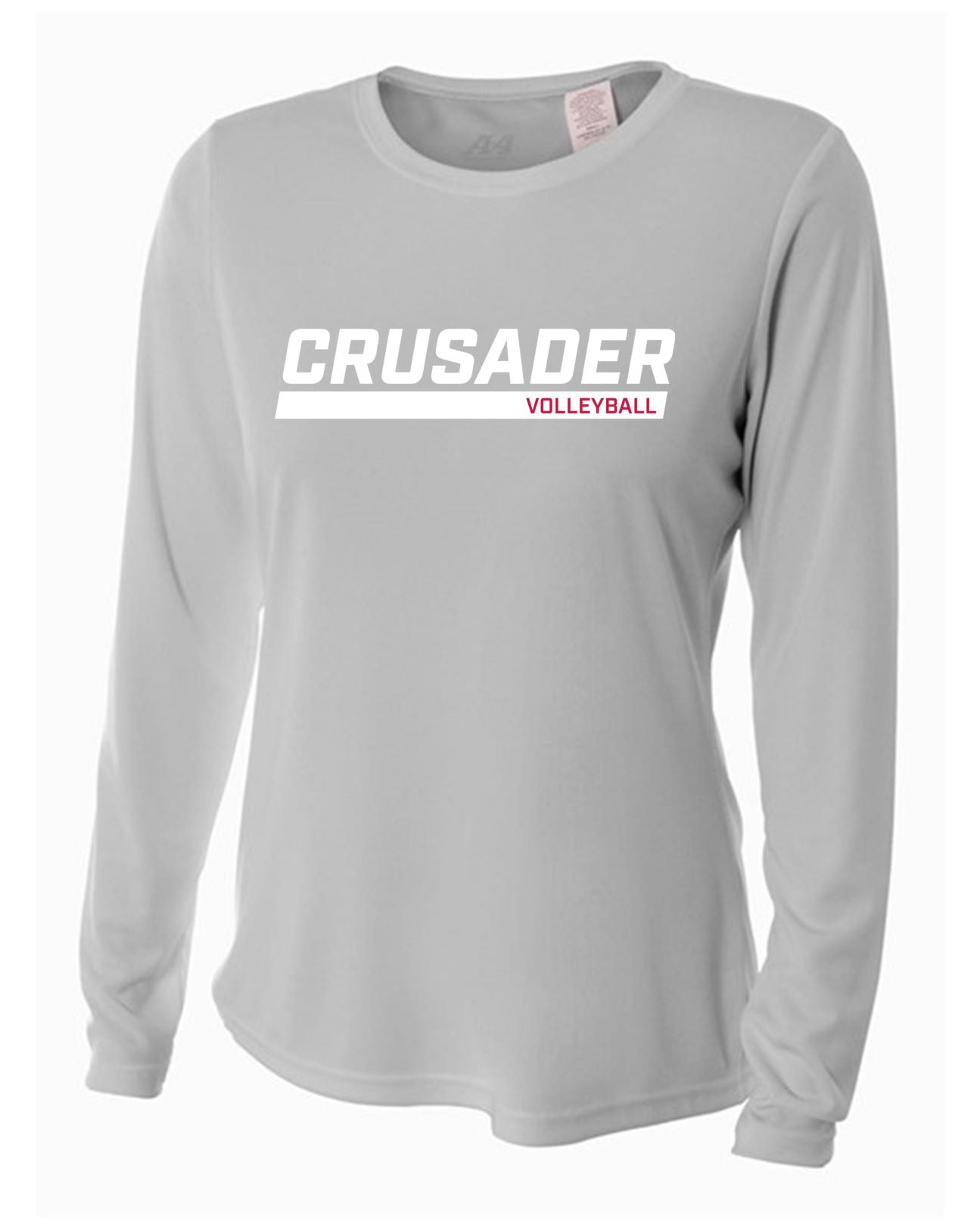 WCU Volleyball Women's Long-Sleeve Performance Shirt WCU Volleyball Silver Crusader - Third Coast Soccer