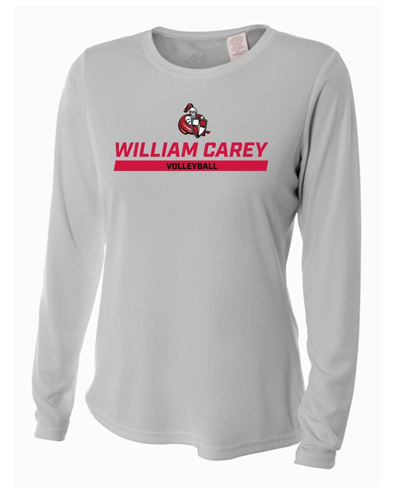 WCU Volleyball Women's Long-Sleeve Performance Shirt WCU Volleyball Silver Wc W/Crusader - Third Coast Soccer