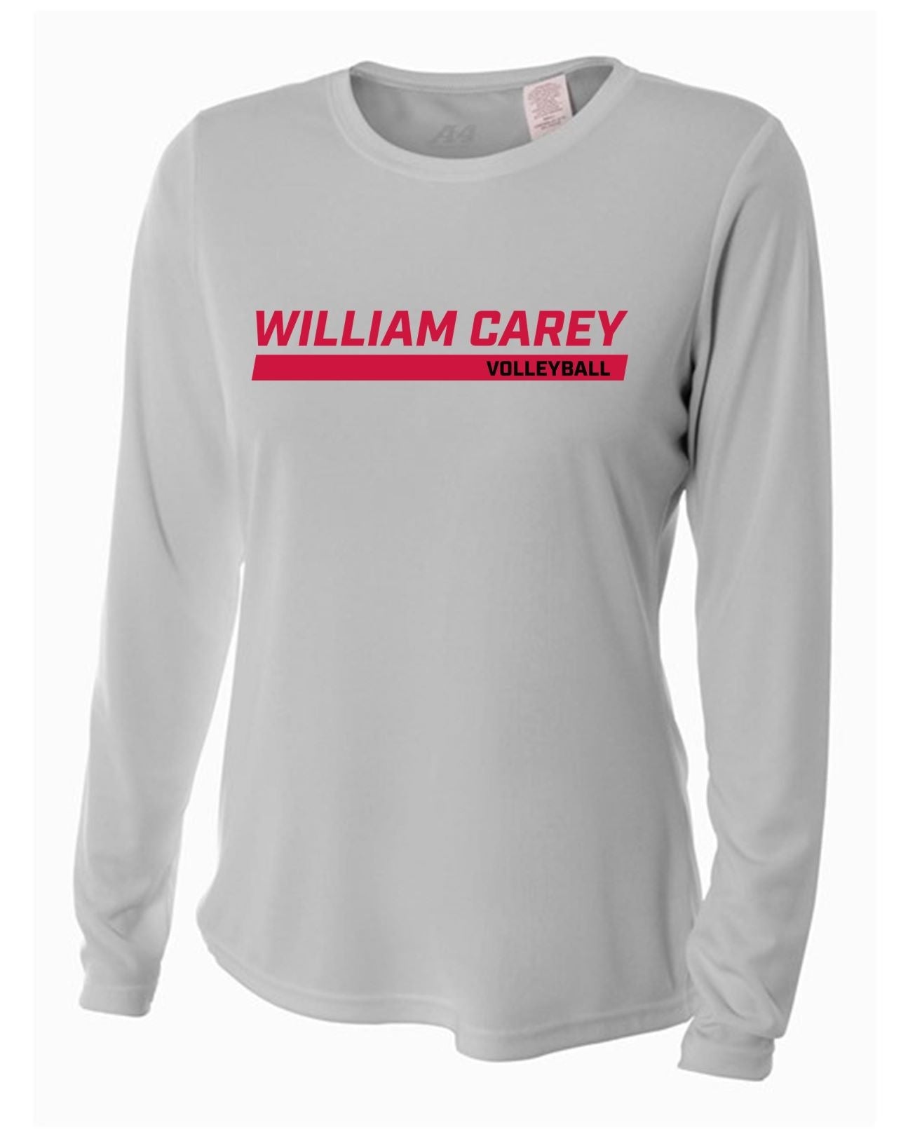 WCU Volleyball Women's Long-Sleeve Performance Shirt WCU Volleyball Silver Wc W/O Crusader - Third Coast Soccer