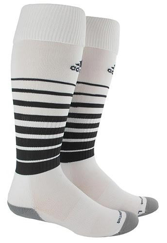 adidas Team Speed Soccer Sock Small - White/Black Socks Small (5-7, 8-9, Etc.) White/Black - Third Coast Soccer