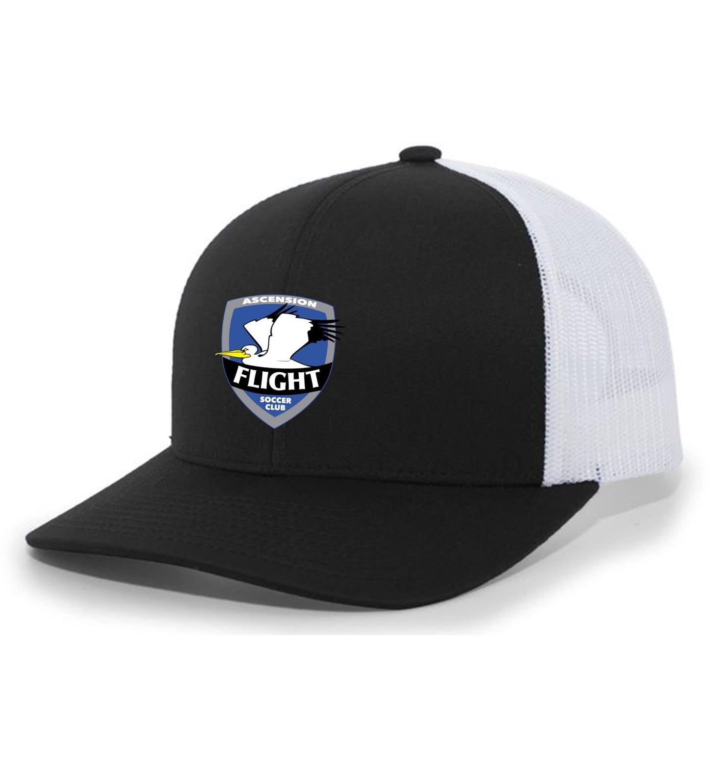 TCS AFSC Premium Trucker Hat AFSC Spiritwear Black/White Full Color Patch - Third Coast Soccer